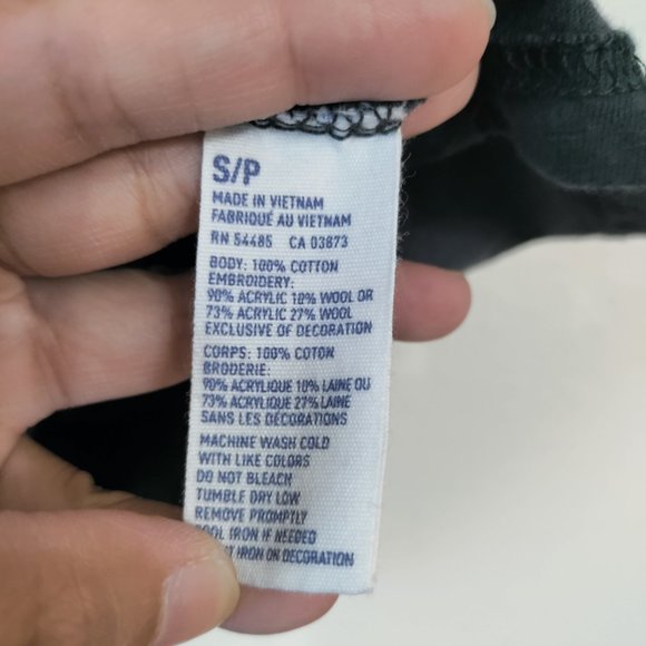 American Eagle Men's Round Neck Shirt Black Small - Picture 7 of 8